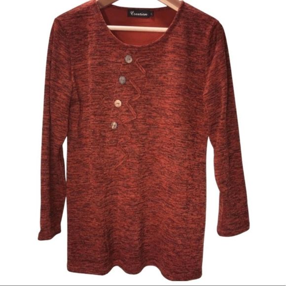 Creation Orange Crew Neck Oversized Sweater - Picture 10 of 10